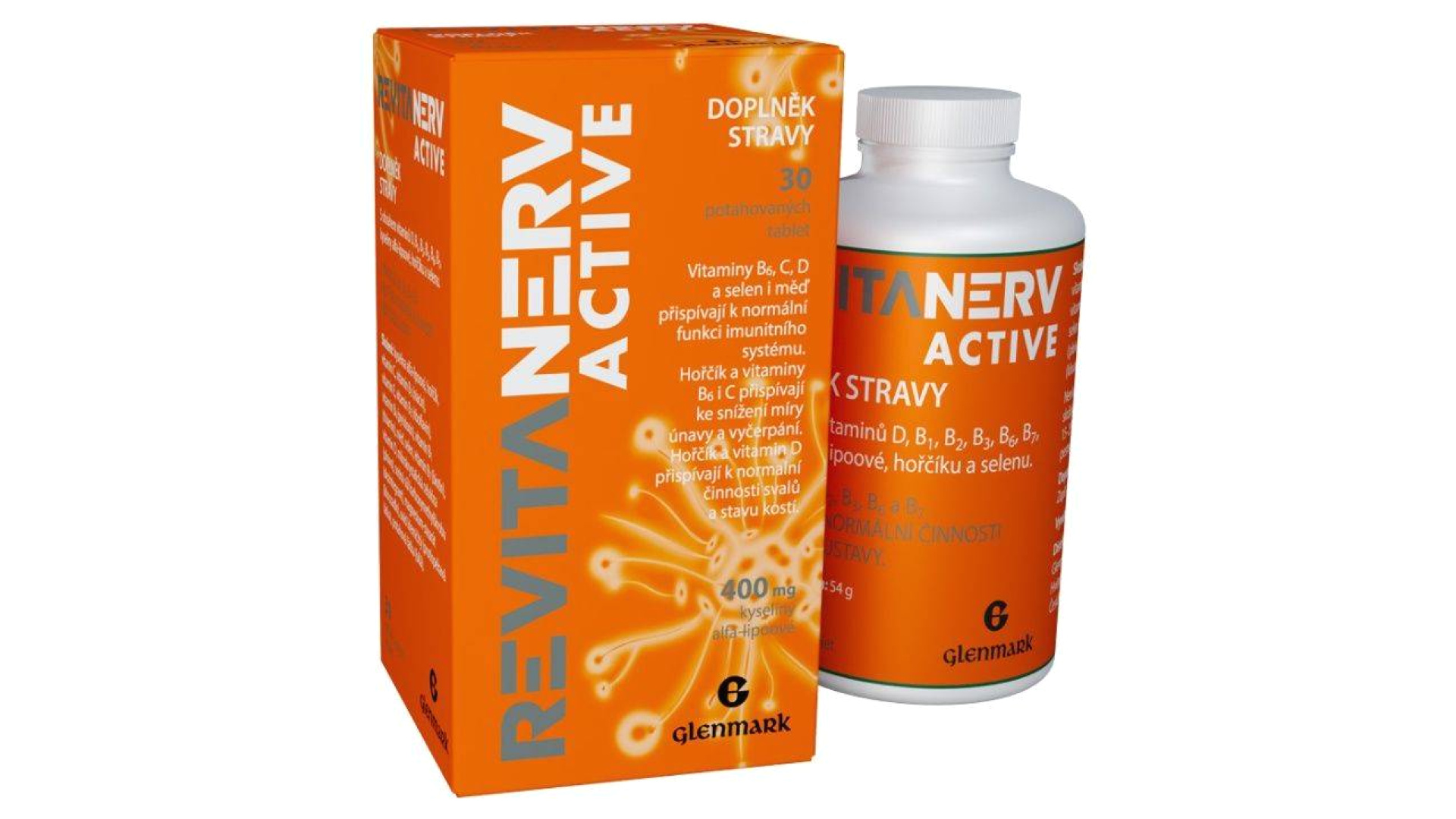 Dopln k Stravy Revitanerv Active Glenmark Pharmaceuticals S r o Levn 