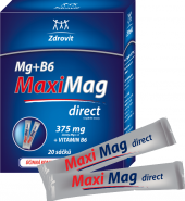 Doplněk stravy sáčky Zdrovit MaxiMag direct Mg+B6