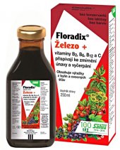 Doplněk stravy sirup pro zmírnění únavy Floradix Železo+ Salus