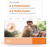 Doplněk stravy tablety A-Z Multivitamin komplex 50+ Livsane