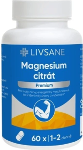 Doplněk stravy tablety Magnesium citrát Premium Livsane