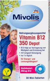 Doplněk stravy Vitamín B12  350 Depot Mivolis