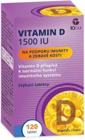 Doplněk stravy Vitamin D 1500 IU Tozax