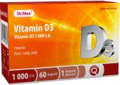 Doplněk stravy Vitamin D3 1000 I.U. Dr.Max