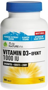 Doplněk stravy Vitamin D3 Efekt Swiss NatureVia