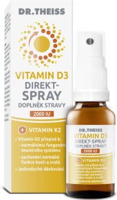 Doplněk stravy Vitamín D3 ve spreji Dr.Theiss