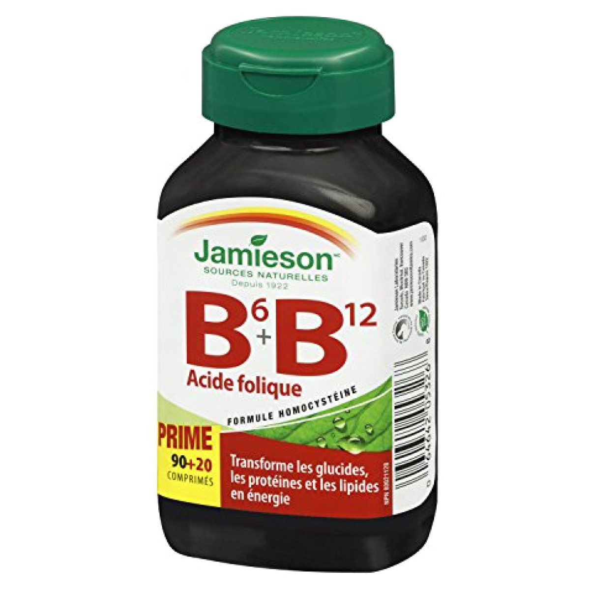 Doplněk stravy Vitamíny B6 a B12+kyselina listová Jamieson levně Kupi.cz