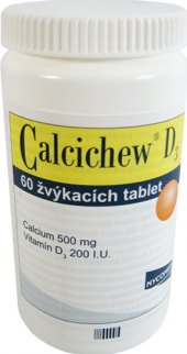 Doplněk stravy žvýkací tablety Calcichew D3