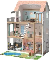 Dřevěný domeček pro panenky Lupilu