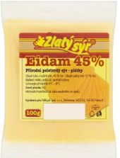 Sýr Eidam 45% Zlatý sýr Milkpol