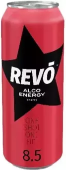 Energetický nápoj alkoholický Revo