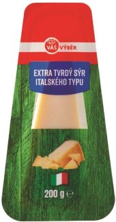 Extra tvrdý sýr italského typu Váš Výběr