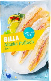 Filety z aljašské tresky mražené Billa