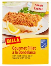 Filety z tresky mražené Gourmet Fillet à la Bordelaise Billa