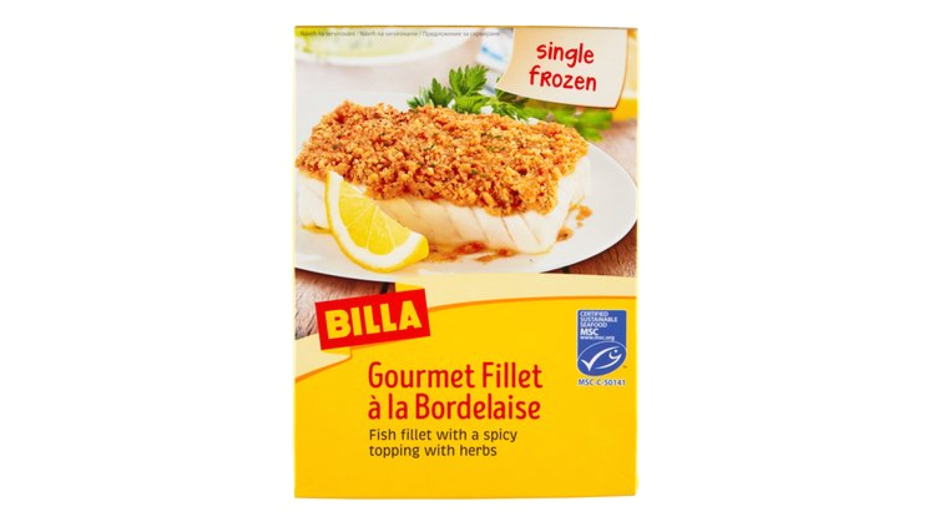 Filety z tresky mražené Gourmet Fillet à la Bordelaise Billa levně ...