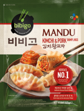 Gyoza knedlíčky vepřové s kimchi mražené Bibigo