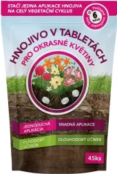 Hnojivo tablety pro okrasné květiny