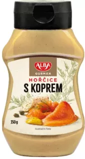 Hořčice Gurmán plnotučná s koprem Alba