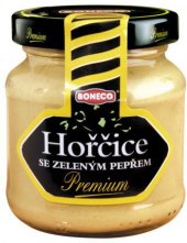 Hořčice se zeleným pepřem Premium Boneco