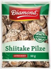 Houby sušené Shiitake Diamond