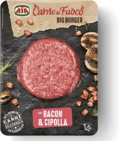 Hovězí burger s cibulí a slaninou Aia