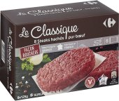 Hovězí hamburger mražený Le Classique Carrefour