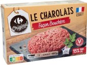 Hovězí hamburger mražený Le Charolais Carrefour