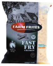 Hranolky vlnky mražené Fast Fry Farm Frites