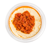 Hummus s rajčatovou bruschettou Table foods