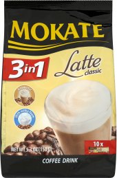 Instantní káva porcovaná Latte 3v1 Mokate
