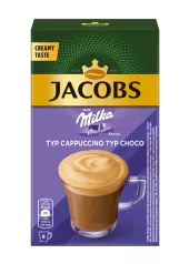 Instantní káva porcovaná Cappuccino Choco Milka Jacobs