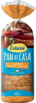 Italský cereální toustový chléb Pan di Casa Colussi