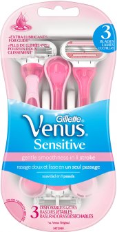 Jednorázová holítka dámská Sensitive Gillette Venus 3