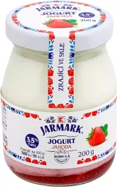 Jogurt ochucený ve skle K-Jarmark