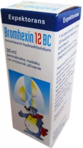 Kapky k léčbě dýchacích cest 12 BC Bromhexin