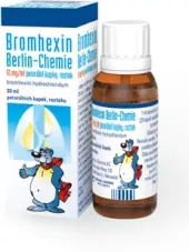 Kapky k léčbě dýchacích cest Berlin - Chemie Bromhexin