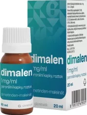 Kapky na alergii a svědění kůže Dimalen