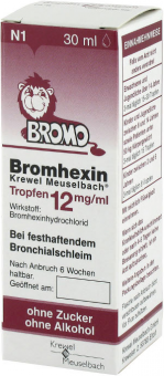 Kapky k léčbě dýchacích cest Bromhexin Krewel