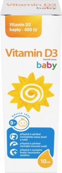 Kapky Vitamin pro děti D3 Baby 400 IU Sirowa