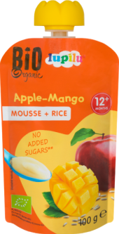 Kapsička Mousse ovesná kaše a ovoce Bio Lupilu