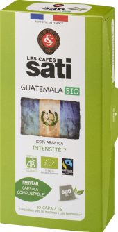 Kapsle Guatemala Bio Les Cafés Sati