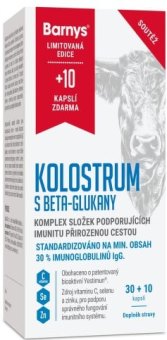 Kapsle na posílení imunity Kolostrum s beta-glukany Barny's