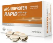 Kapsle proti bolesti 400mg Apo-Ibuprofen Rapid Apotex