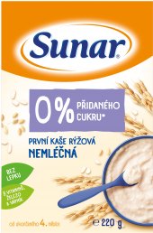 Kaše nemléčná rýžová Sunar