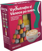 Kávové kapsle Costa Coffee + sirup Monin - dárkové balení