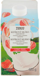 Kefírové mléko ochucené Tesco