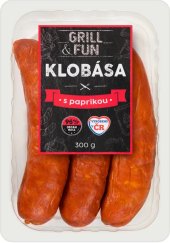 Klobása grilovací s paprikou Grill&Fun