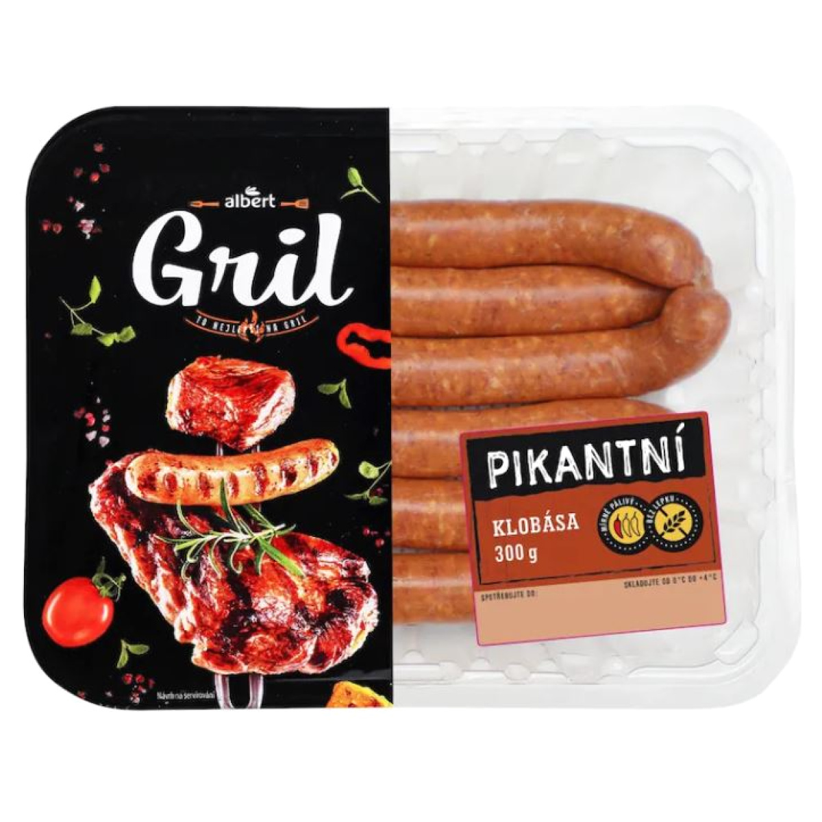 Klobása masová pikantní Albert Gril levně | Kupi.cz