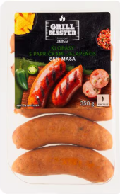 Klobása s Jalapeňos Grill Master Tesco