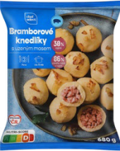 Knedlíky bramborové s uzeným masem mražené Chef Select